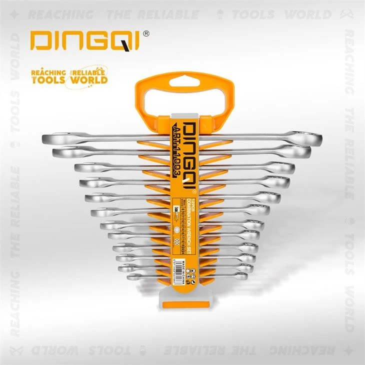 Set Wrench Cyfuniad Deunydd CRV 12pcs