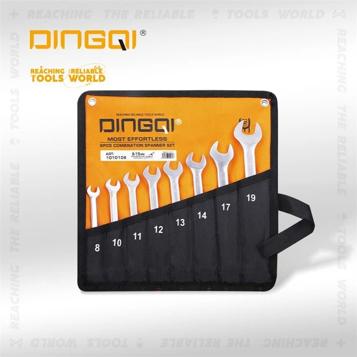 8PCS Cyfuniad Spanners Wrench Set